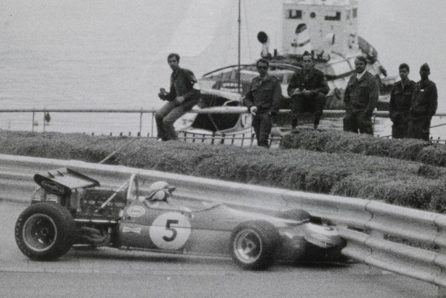 Montecarlo 1970: Brabham sbatte con la sua Brabham-Ford mentre era al comando della corsa